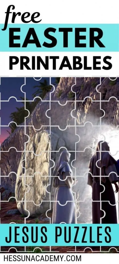 Free Easter Printables For Kids to Enjoy 10 Empty tomb from Jesus resurrection with puzzle outlines for free Easter printable