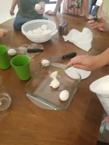 What's the Best Easter Egg Dyeing Method? - An Easter-Themed STEAM Activity 5 Easter egg dying method 3: cool whip and food coloring