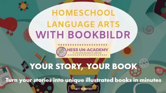 Fun Children's Books Illustrations with text overlay - Homeschool Language Arts with Bookbildr