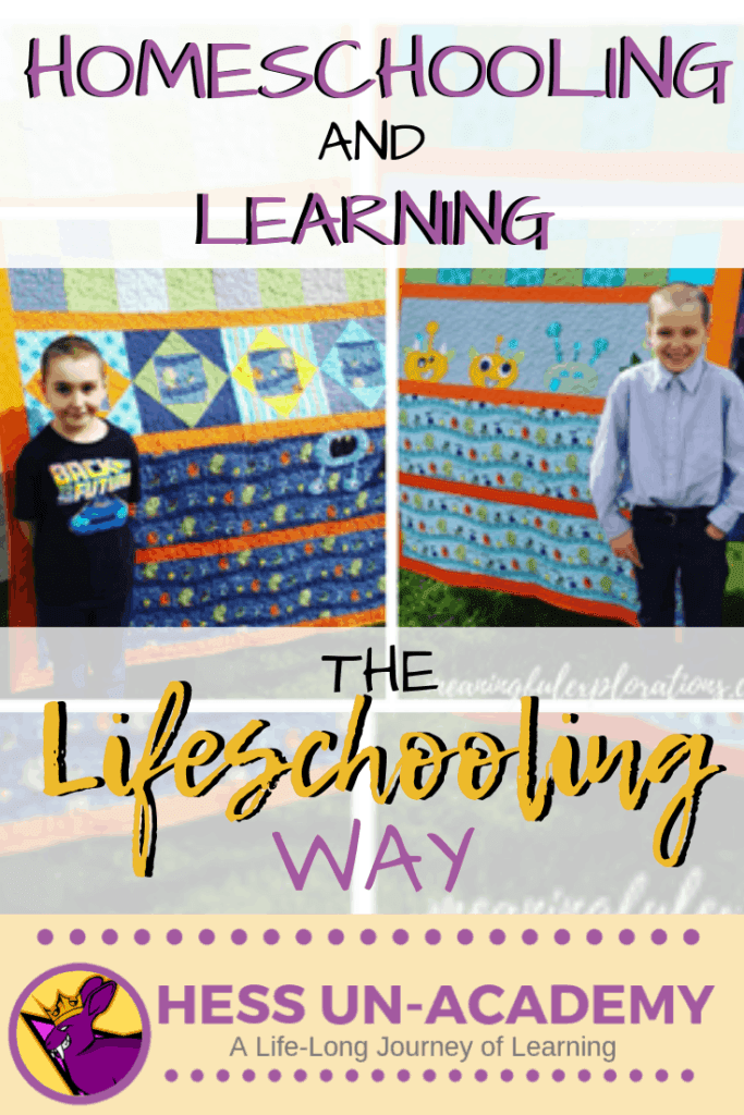 The Magic and Simplicity of Lifeschooling 10 Kids making quilts as part of their lifeschooling homeschool activities.
