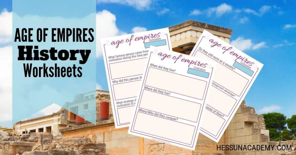 The #1 Surprisingly Simple Homeschool History Curriculum Hack 3 Free History Worksheets using Age of Empires