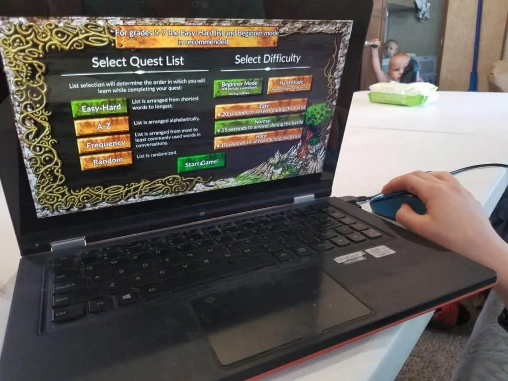 How to Enjoy Fun Vocabulary Games with Vocabulary Quest 2 Vocabulary Quest game main menu and level selection
