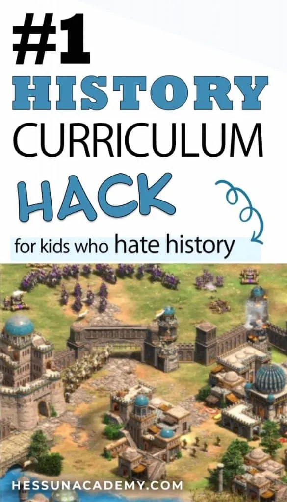 The #1 Surprisingly Simple Homeschool History Curriculum Hack 2 Age of Empires educational video game being used as a homeschool history curriculum hack