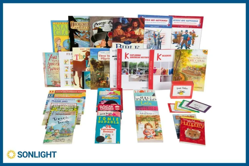 Christian Homeschool Program That's Easy To Love 3 Sonlight's kindergarten American History curriculum children's books