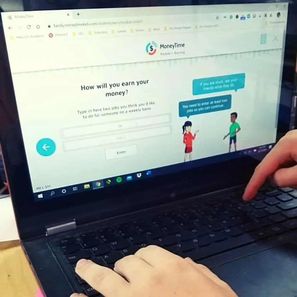Financial Literacy Program for Kids | A MoneyTime Review 4 Customizing your avatar on the Money Time financial literacy program for kids