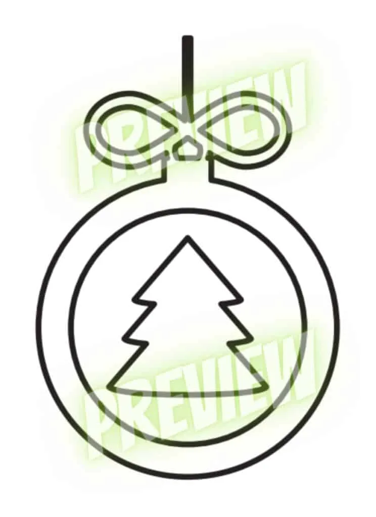 Free Christmas Coloring Pages 12 Free Christmas coloring page ornament 2