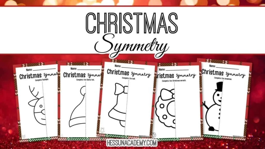 Free Christmas Symmetry Pages 1 Free Christmas Symmetry Pages 2