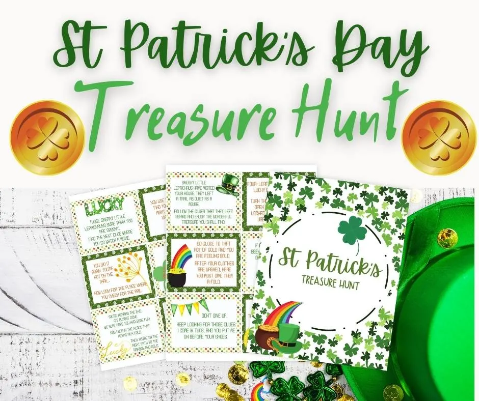 St. Patrick's Day Treasure Hunt Printable 1 st patrick's day treasure hunt printable