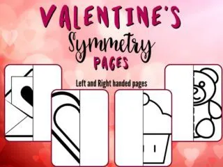 Free Valentine Symmetry Activities