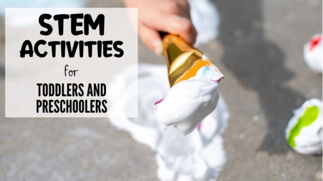 STEM Activities for Preschoolers and Toddlers - Hess UnAcademy