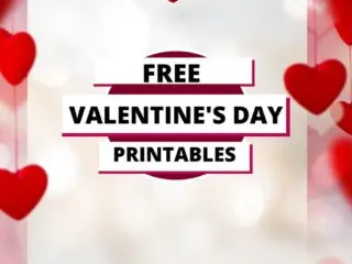 pretty heart background advertising free valentine's day printables and worksheets for kids
