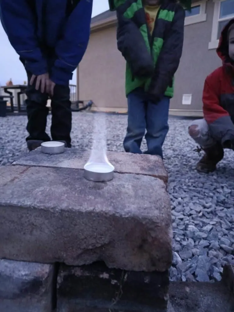 Breathtaking Dragon Fire Science Experiment 8 kids watching purple fire for dragon fire science experiment