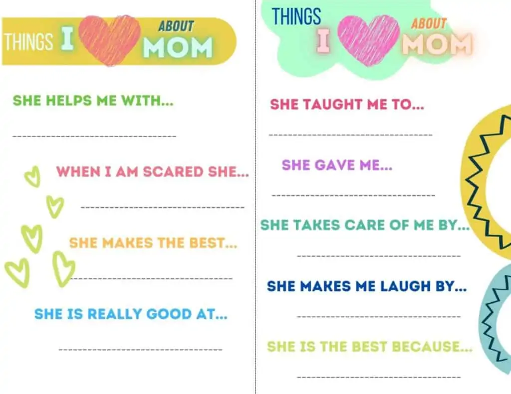 Free All About My Mom Printable Activities for Mother's Day 3 Free All About My Mom Printable Activities for Mother's Day 3