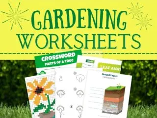 collection of free gardening worksheets