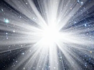 exploding star with the caption a life cycle of a star