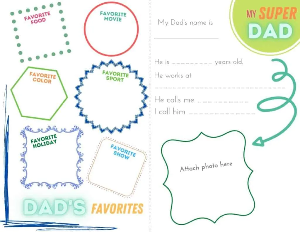 Free Printable Father's Day Card 1 Free Printable Father's Day Card 2