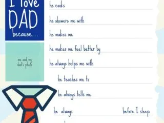 free celebrating Dad Father's Day printable