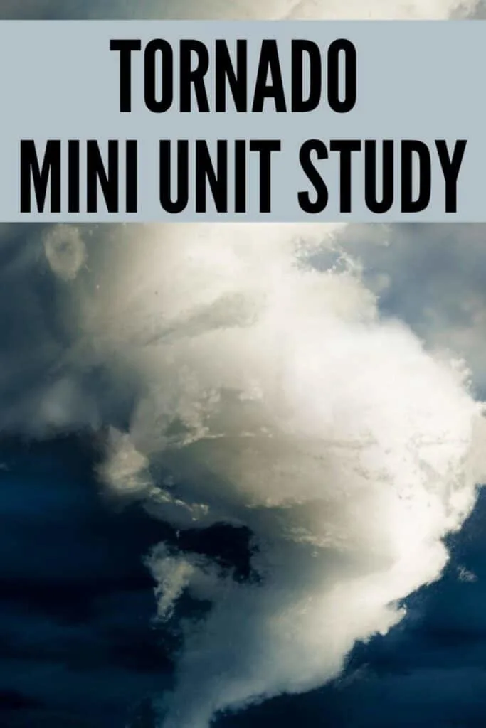 Tornadoes Mini Unit Study 1 tornado unit study cover