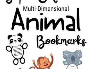 super cute printable animal bookmarks that are multi-dimensional