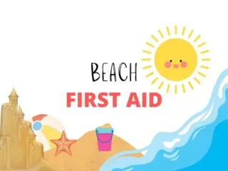 beach first aid cheat sheet kit cover