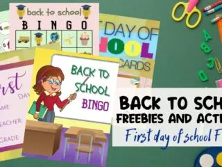 a collection of back to school freebies and activities