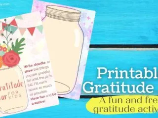 preview of the free printable gratitude jar