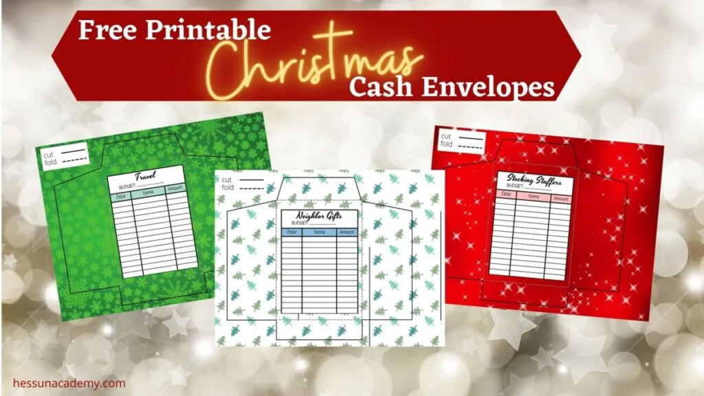 100+ Fun and Easy Experience Gifts for Kids 2 preview of the free printable Christmas budgeting envelopes