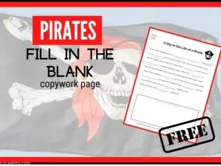 preview of a free printable pirate mad lib page