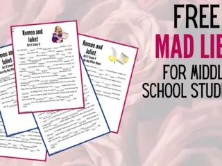 preview of 5 free Mad Libs for Middle School students
