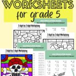 preview of free printable multiplication worksheets for grade 5