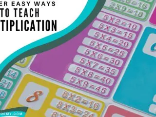 preview of multiplication charts being used as an example of easy ways to learn multiplication