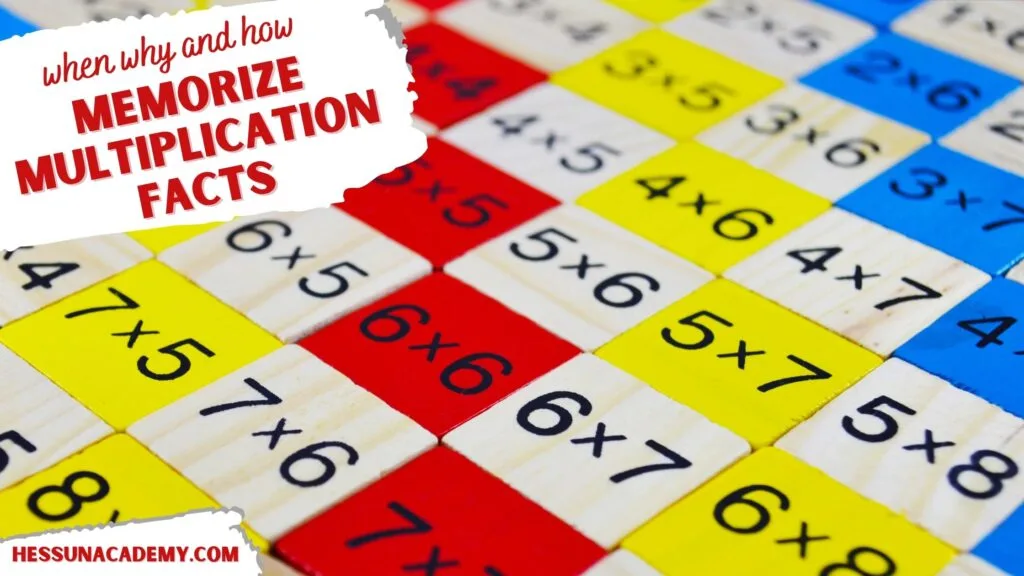 preview of a multiplication table that's used to help with memorizing multiplication facts