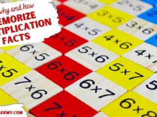 preview of a multiplication table that's used to help with memorizing multiplication facts