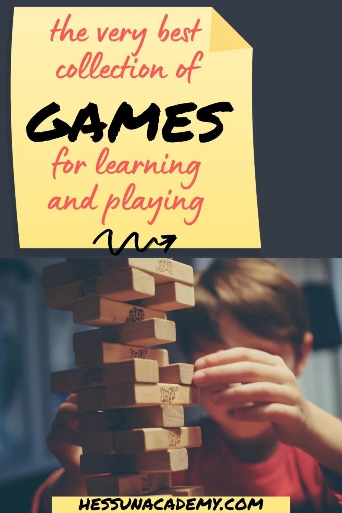 Educational Games Collection - Fun Game Ideas for Kids and Adults 2 little boy playing Jenga as part of an educational games collection