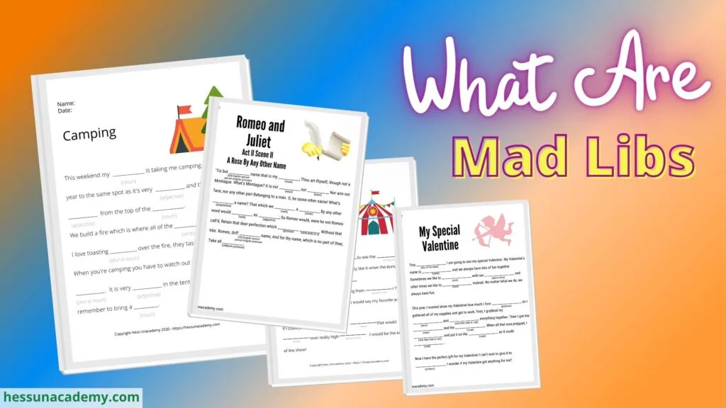 What Are Mad Libs? 1 Mad Libs previews under the title What Are Mad Libs