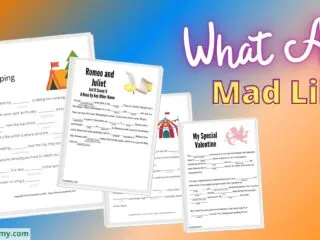 Mad Libs previews under the title What Are Mad Libs