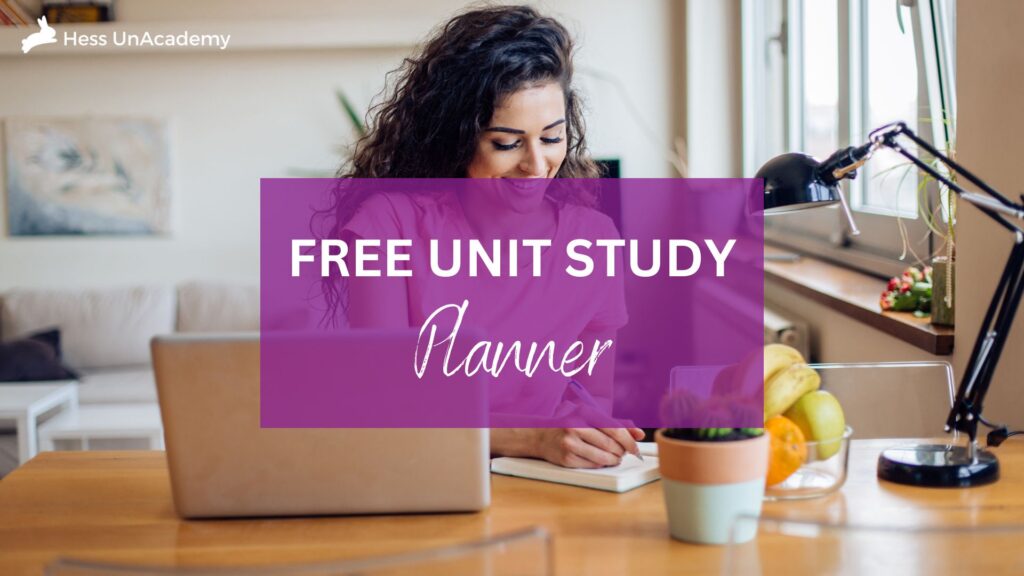 Free Unit Study Planner 1 Free Unit Study Planner 2