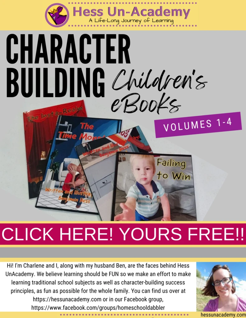 Character Building Children's eBooks - Volumes 1-4 | HMSS VIP Ticket Holder Gift 1