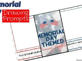preview of some fun Memorial Day drawing and writing prompts