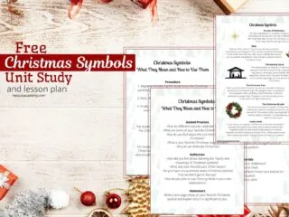 preview of the free symbols of Christmas unit study and lesson plan