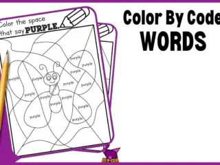 preview of some free color by code words worksheets