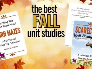 preview of 3 of the best Fall unit studies for elementary kids