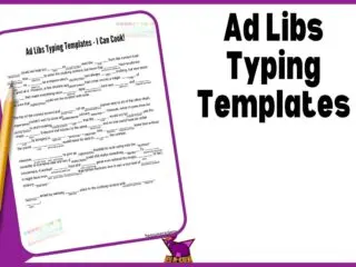 preview of the free Mad Libs Typing Template sample page