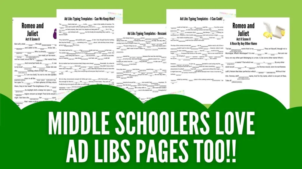 Ad Libs for Middle Schoolers 1 Ad Libs for Middle Schoolers 1