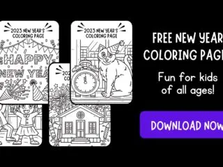 Free New Year Coloring Pages