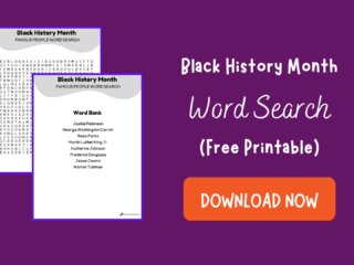Black History Month Word Search - Free Printable