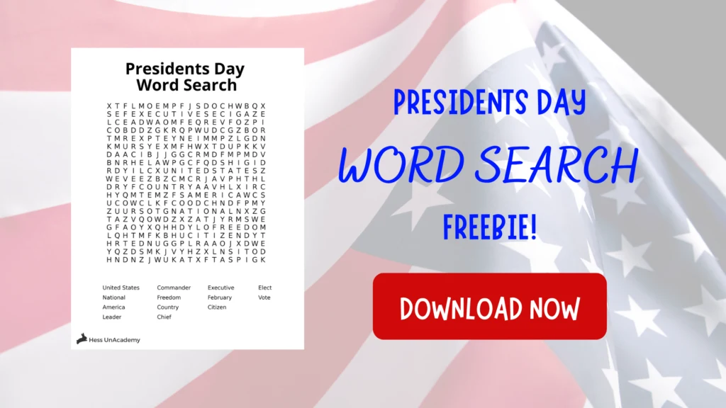 Free Presidents Day Word Search Printable for Kids 2 Free Presidents Day Word Search Printable for Kids 3