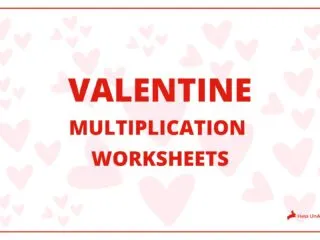 Valentine Multiplication Worksheets