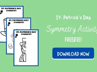 st patricks day symmetry activity