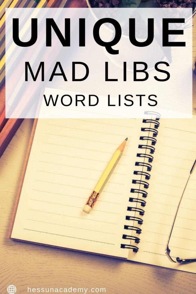 Mad Libs Word Lists: Funny Adjectives, Adverbs, Nouns, & Verbs 8 Mad Libs Word Lists: Funny Adjectives, Adverbs, Nouns, & Verbs 3